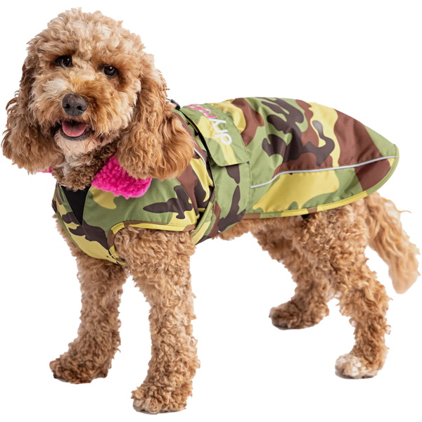 2026 Dryrobe Dog Coat V3DRDC - Pink / Camo